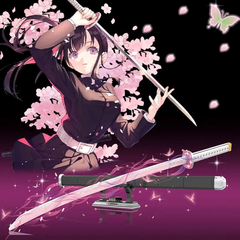 Bestofkawaii Anime Demon Slayer Kanao Tsuyuri Sword Building Set 