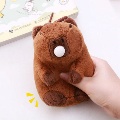 Capybara Keychain Pendant Plush Toy