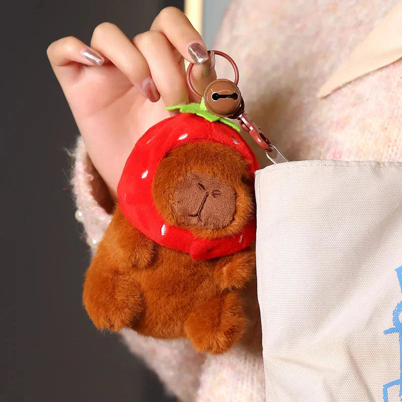 Capybara Keychain Pendant Plush Toy