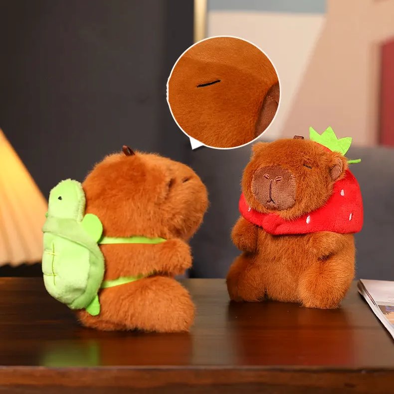 Capybara Keychain Pendant Plush Toy