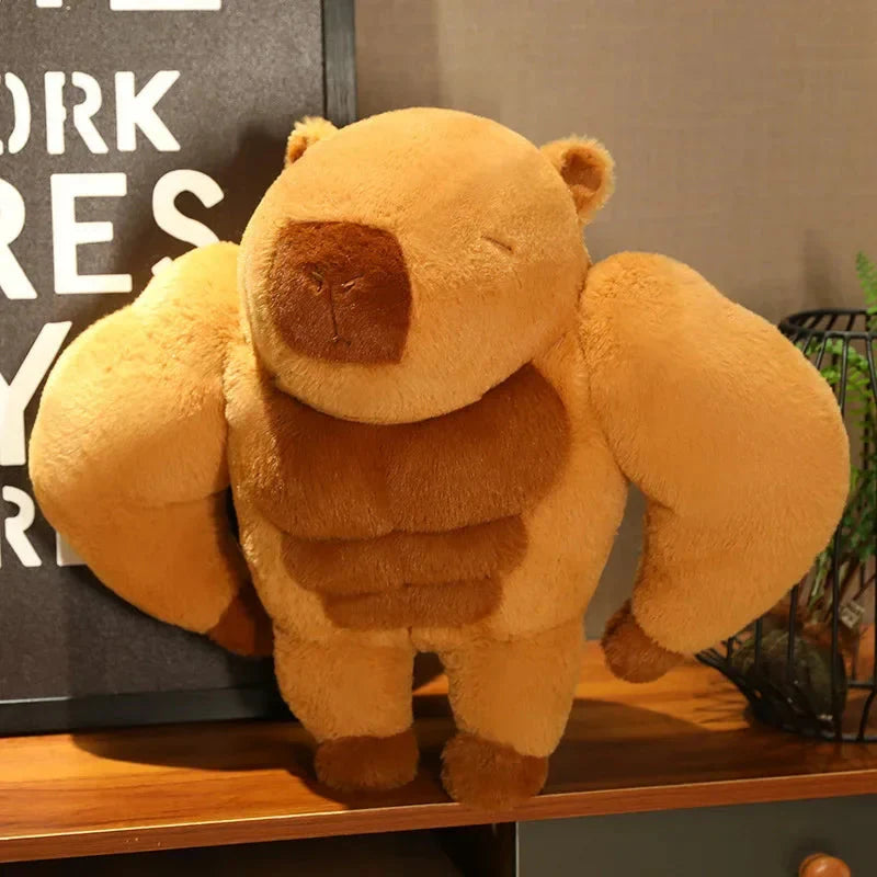 Bestofkawaii Fluffy Muscular Capybara Plush 