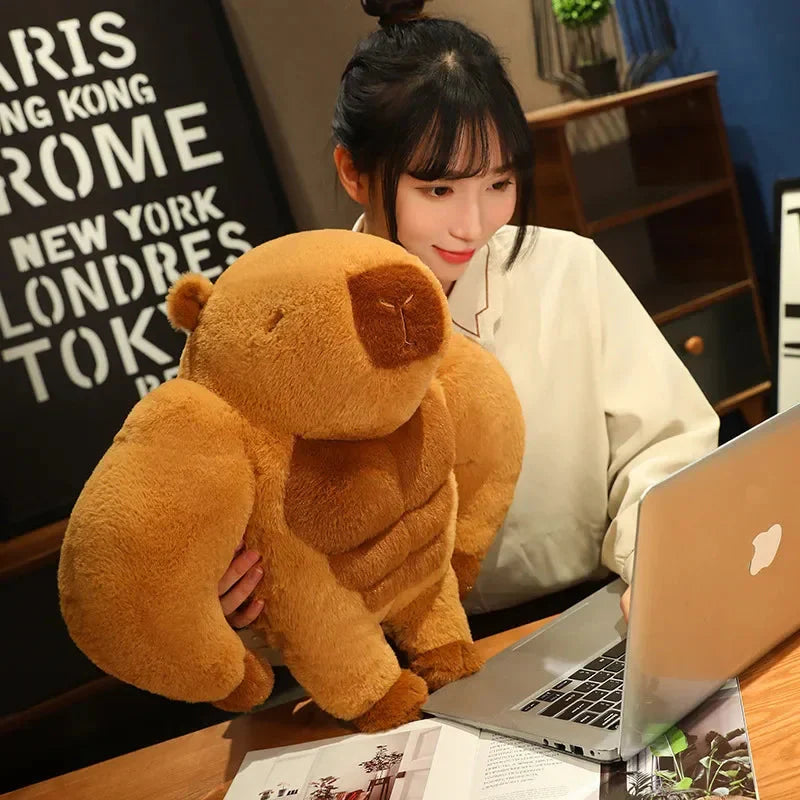 Fluffy Muscular Capybara Plush