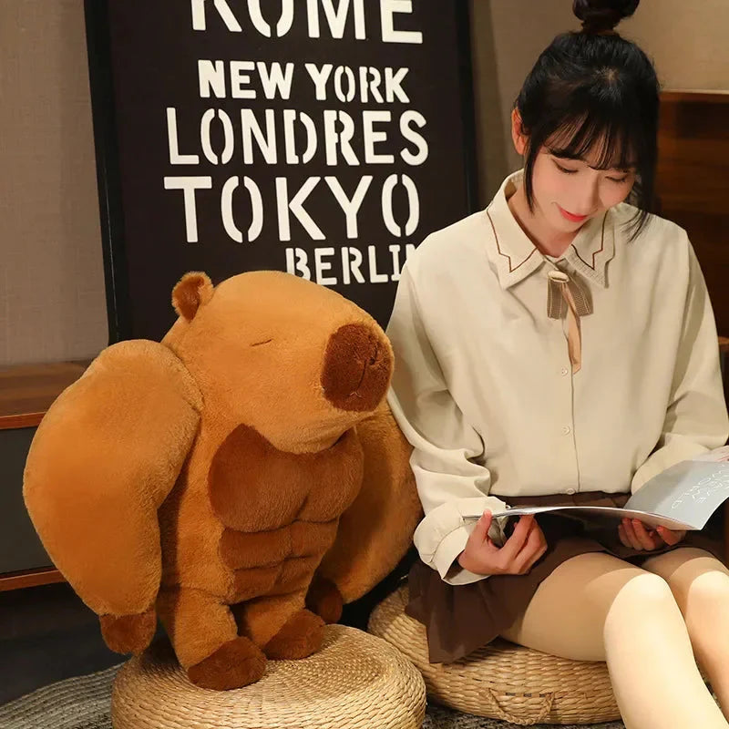 Fluffy Muscular Capybara Plush