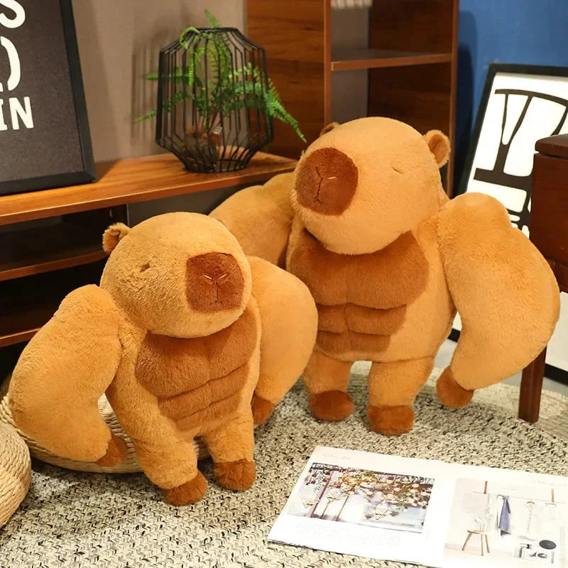 Fluffy Muscular Capybara Plush