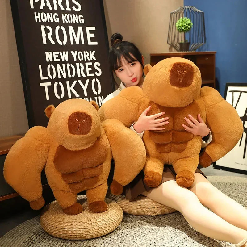 Fluffy Muscular Capybara Plush