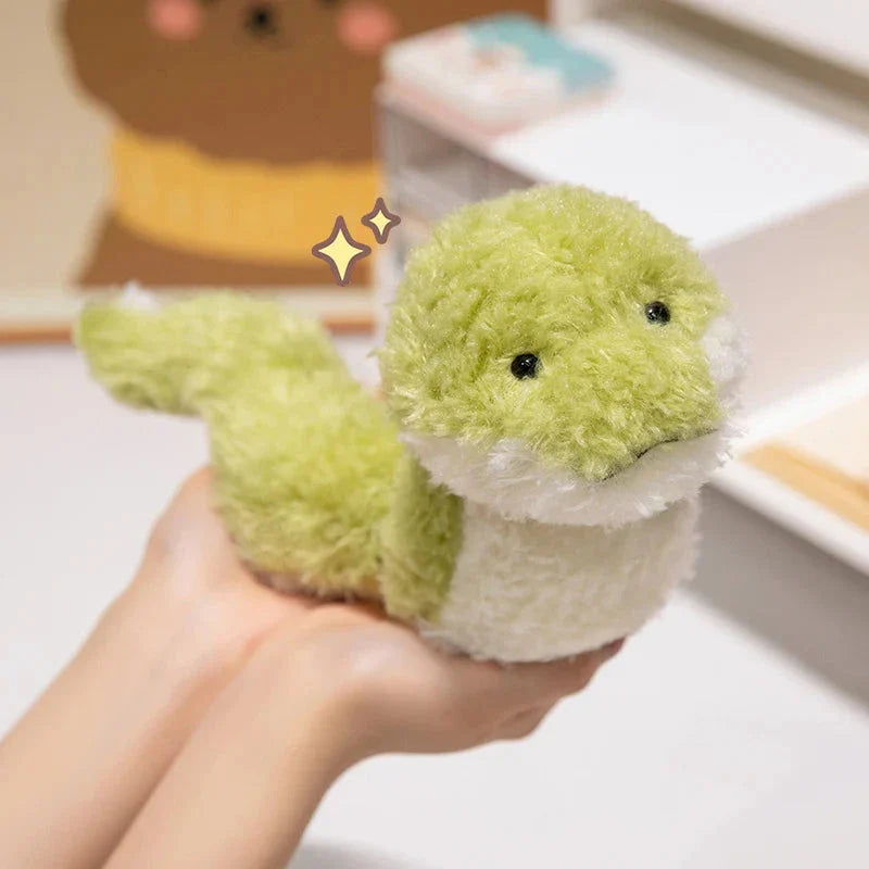 Bestofkawaii Green Soft Fluffy Snake 