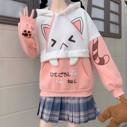 Anime Comfy Cat Hoodie