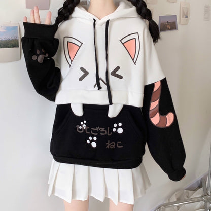 Anime Comfy Cat Hoodie