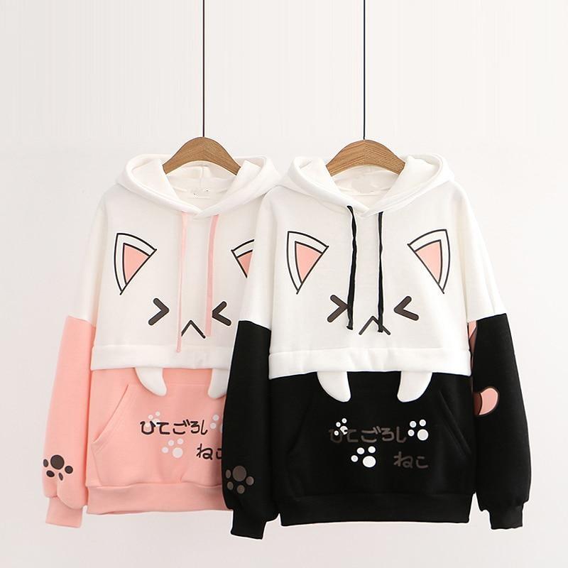 Bestofkawaii Japanese Anime Cat Hoodie 