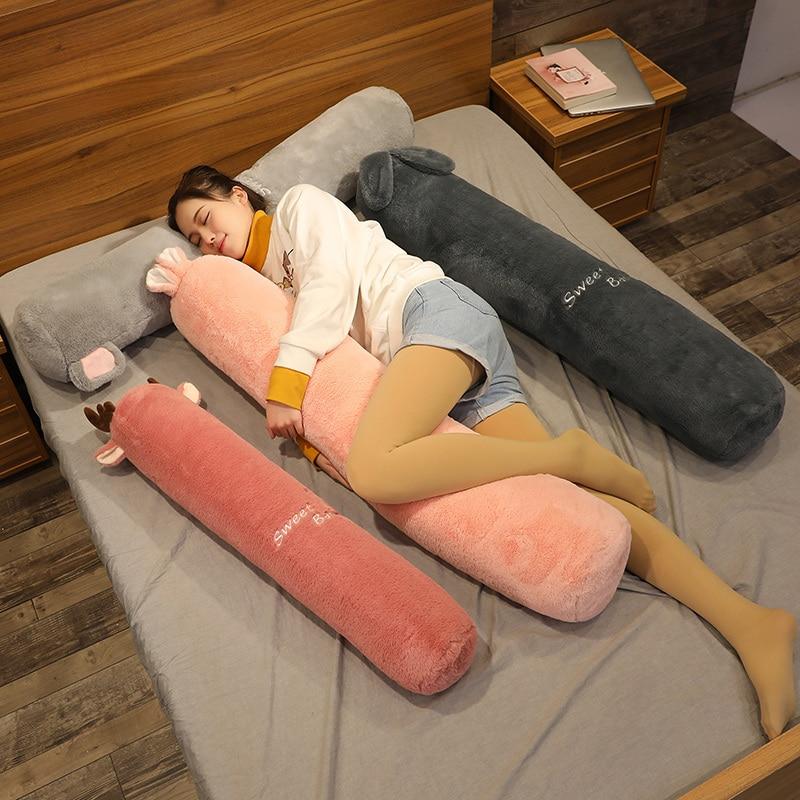 Long Fluffy Animal Body Pillow Plushies Snuggle Buddies