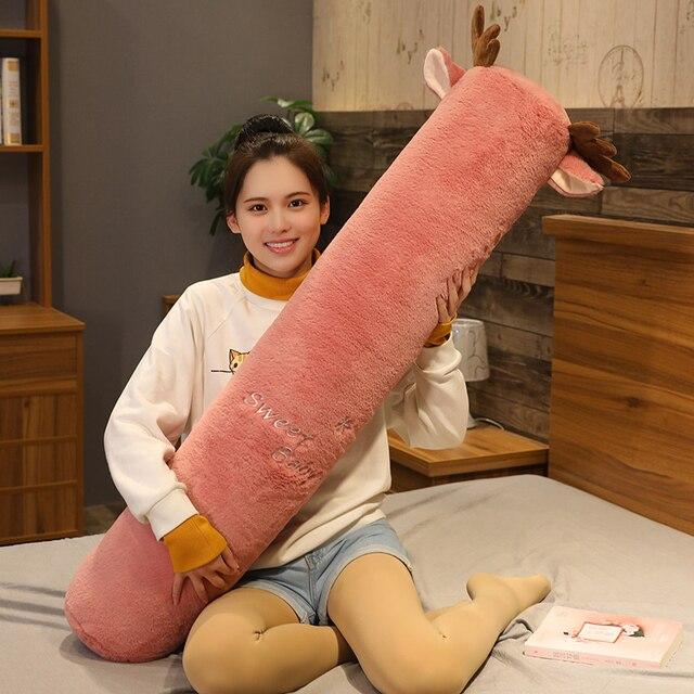 Bestofkawaii Long Fluffy Animal Body Pillow Plushies 