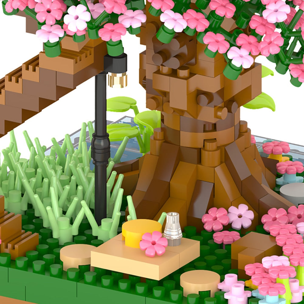 Cherry Blossom Tree House Nano Building Set