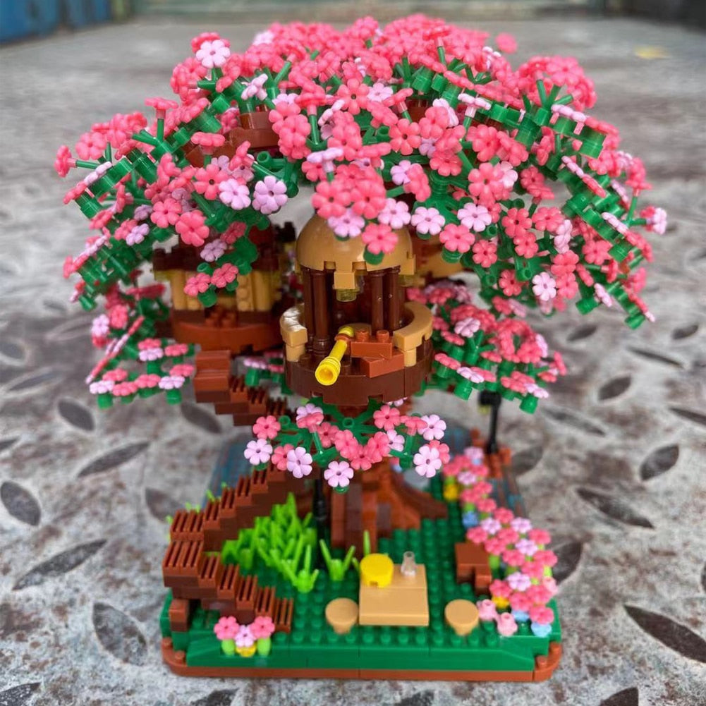 Cherry Blossom Tree House Nano Building Set