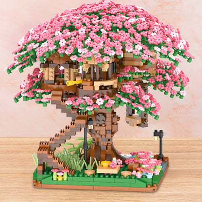 Cherry Blossom Tree House Nano Building Set