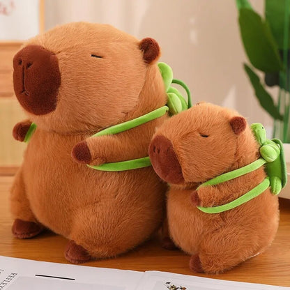 Bestofkawaii The Adorable Capybara Turtle Back Pack Plushies 