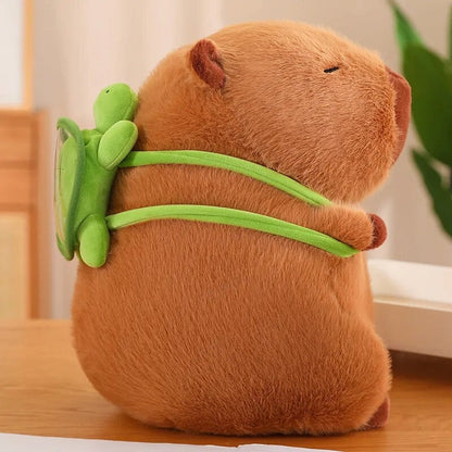 Capybara With Turtle Back Pack Plushies