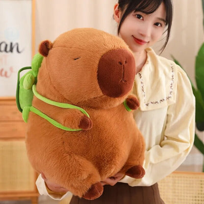 Capybara With Turtle Back Pack Plushies